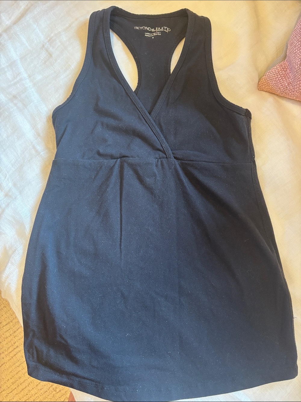 Beyond the Bump Black Racerback Nursing Tank